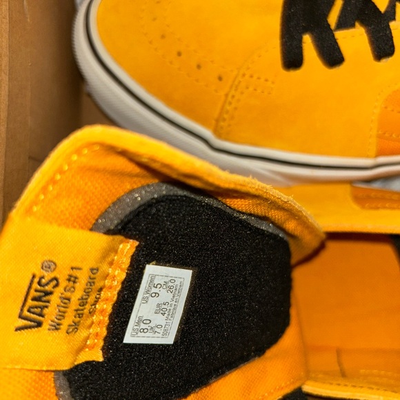 Vans SK8-Hi Sport Stripes Cadmium yellow Black. - Picture 8 of 8
